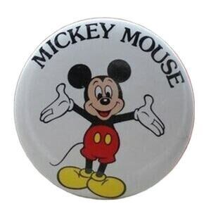 Vintage 1986 Classic Mickey Mouse 2.25" Pinback Button OSP Publishing